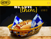 Tablet Screenshot of dochoshotdogs.com